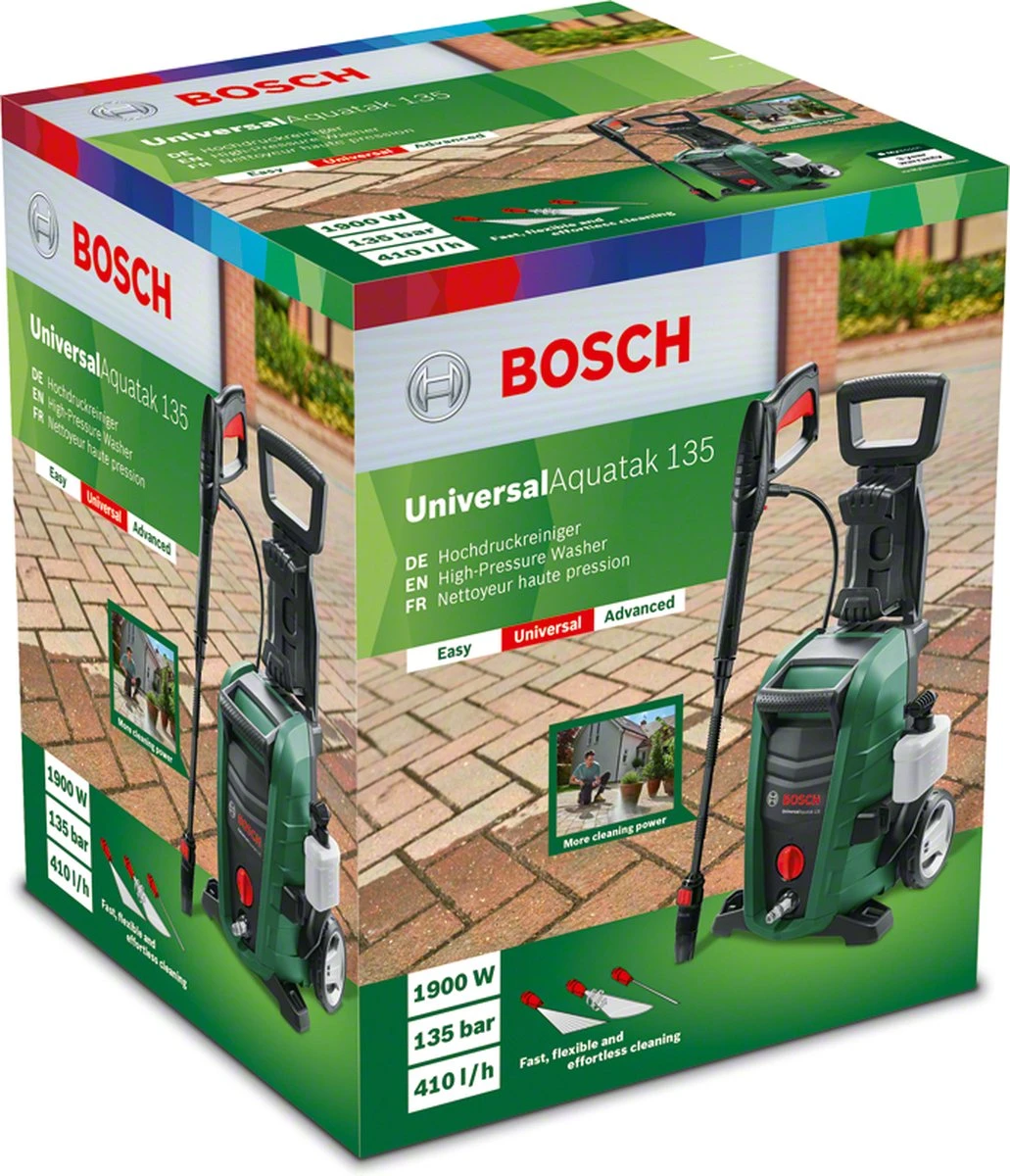 Bosch Universal Aquatak 135 Hogedrukreiniger - Op Snoer - 1900 W - 135 Bar 9 Bosch Universal Aquatak 135 Hogedrukreiniger - Op Snoer - 1900 W - 135 Bar - Afbeelding 7