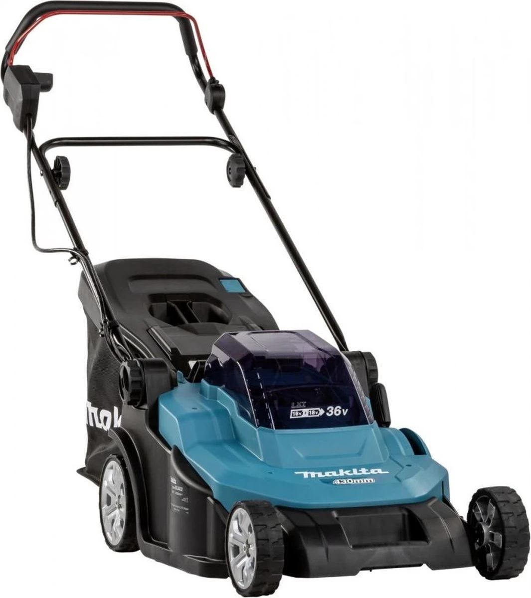 Makita - DLM432PT2 - 2x 18V - Accu - Grasmaaier - Set - 2x 5.0 Ah - Duolader 12 Makita - DLM432PT2 - 2x 18V - Accu - Grasmaaier - Set - 2x 5.0 Ah - Duolader - Afbeelding 10