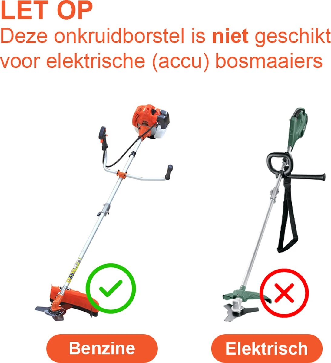 Universele Onkruidborstel Per 5 - 15CM - Max. Toerental 10.000 P/m - Onkruid Verwijderen - Onkruidverwijderaar - Tuingereedschap - Onkruidborstel Bosmaaier - Opzetstuk - SET 4 Universele Onkruidborstel Per 5 - 15CM - Max. Toerental 10.000 P/m - Onkruid Verwijderen - Onkruidverwijderaar - Tuingereedschap - Onkruidborstel Bosmaaier - Opzetstuk - SET - Afbeelding 2