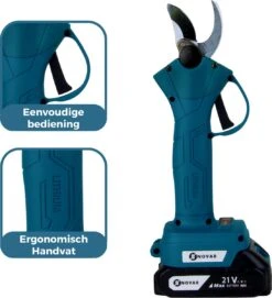 NovarGarden® Elektrische Snoeischaar NG1 - 2x Accu - Elektrisch - Takkenschaar - Op Batterij - 28mm -Tuingereedschaps Winkel 1095x1200 1