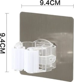 Bezem Houder - Zelfklevend - Zilverkleurig -Tuingereedschaps Winkel 1095x1200 2