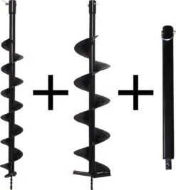 Kibani Grondboor 52cc Benzine + Grondboren Set 60 Mm + 80 Mm + 100 Mm + 150 Mm + 2 Verlengstukken - Palenboor - Grondboor Machine -Tuingereedschaps Winkel 1111x1200 1