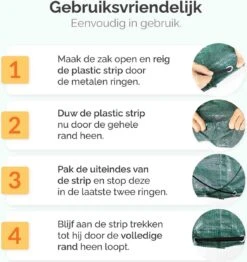 Goliving Tuinafvalzak - Set Van 2- Tuinafvalzakken Opvouwbaar - Tuinzak - Tuinafvalemmer - 2x 280 Liter - Groen -Tuingereedschaps Winkel 1131x1200