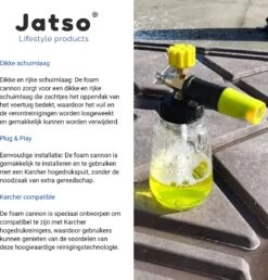 Jatso® Foam Cannon - Snow Foam - Foam Gun - Schuimlans - Foam Gun Auto - Foam Lance - Schuimsproeier - Snow Foam Cannon - Past Op Karcher K1 T/m K7 - Messing - Afneembaar Pistool 9 Jatso® Foam Cannon - Snow Foam - Foam Gun - Schuimlans - Foam Gun Auto - Foam Lance - Schuimsproeier - Snow Foam Cannon - Past Op Karcher K1 T/m K7 - Messing - Afneembaar Pistool -Tuingereedschaps Winkel 1151x1200 2