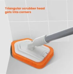 Merkloos Vloerschrobber - Bad Tegel Borstel Scrubber - Met 107cm Verstelbaar Lange - Voor Reiniging Badkamer Keuken Keramische Tegel - Oranje -Moederdag Cadeautje -Tuingereedschaps Winkel 1197x1200 7