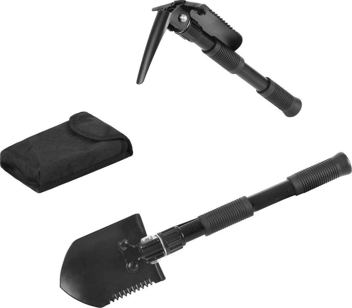 MacGyver Pikhouweelset En Schep - Opvouwbaar Pioniersschep - Zaag - Veldschep Inklapbaar - IJzer 4 MacGyver Pikhouweelset En Schep - Opvouwbaar Pioniersschep - Zaag - Veldschep Inklapbaar - IJzer - Afbeelding 2