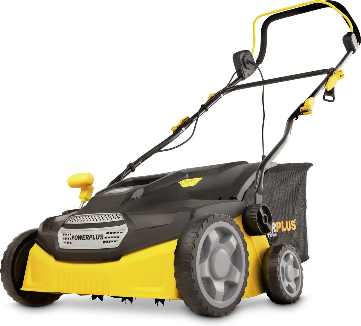 Powerplus POWXG7516 Elektrische Verticuteermachine - Mos Verwijderaar - 1800W - 360mm Maaibreedte- 45L Opvangbak - Incl. Gazonbeluchter/grasbeluchter 3 Powerplus POWXG7516 Elektrische Verticuteermachine - Mos Verwijderaar - 1800W - 360mm Maaibreedte- 45L Opvangbak - Incl. Gazonbeluchter/grasbeluchter