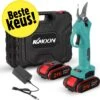 Merkloos Elektrische Snoeischaar - Professioneel - Accu Snoeischaar - 2 Accu's - Tuinieren - Tuinschaar - 30mm -Tuingereedschaps Winkel 1200x1135