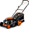 FUXTEC Grasmaaier Benzine - 46cm - Zelfrijdend / Zelftrekkend / Achterwielaandrijving - Mulchfunctie - Opvangbak 50L - FX-RM4646 -Tuingereedschaps Winkel 1200x1139