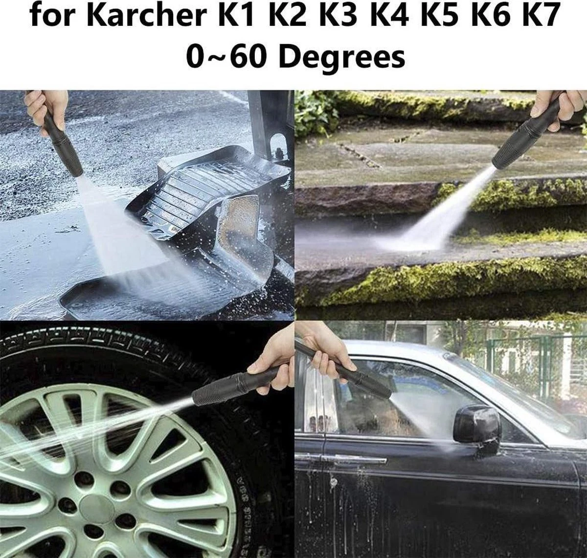 Merkloos 140 Bar Hogedrukspuitlans - Hogedrukreiniger Kärcher-opzetstuk - Verstelbare Sproeikop Voor Karcher Hogedrukreiniger - Accessoire Voor Karcher K1 K2 K3 K4 K5 K6 K7 10 Merkloos 140 Bar Hogedrukspuitlans - Hogedrukreiniger Kärcher-opzetstuk - Verstelbare Sproeikop Voor Karcher Hogedrukreiniger - Accessoire Voor Karcher K1 K2 K3 K4 K5 K6 K7 - Afbeelding 8