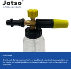 Jatso® Foam Cannon - Snow Foam - Foam Gun - Schuimlans - Foam Gun Auto - Foam Lance - Schuimsproeier - Snow Foam Cannon - Past Op Karcher K1 T/m K7 - Messing - Afneembaar Pistool 10 Jatso® Foam Cannon - Snow Foam - Foam Gun - Schuimlans - Foam Gun Auto - Foam Lance - Schuimsproeier - Snow Foam Cannon - Past Op Karcher K1 T/m K7 - Messing - Afneembaar Pistool -Tuingereedschaps Winkel 1200x1153 3