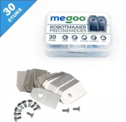 Mesjes Voor Husqvarna Automower - Reservemessen Voor Gardena Robotmaaier - 30st - RVS - Plastic Box - Megoo® -Tuingereedschaps Winkel 1200x1155