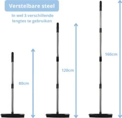2 In 1 Rubberen Bezem – Bezem Binnen & Buiten – Vloerwisser Met Steel - Met Huisdierhaar Verwijderaar - Vloertrekker – Veger - Extra Lang 160cm -Tuingereedschaps Winkel 1200x1156 4