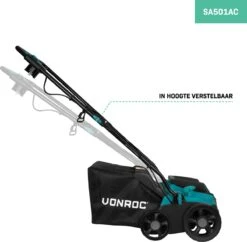 VONROC Elektrische Verticuteermachine - Gazonbeluchter – 1300W – Maaibreedte 320 Mm – 4 Dieptestanden (12/9/6/3 Mm) – Incl. 35L. Opvangbak -Tuingereedschaps Winkel 1200x1174 2