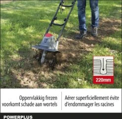 Powerplus POWEG7010 Tuinfrees - 1050W - Werkbreedte 320mm - Werkdiepte Max. 220mm - Incl. 4 Messen 10 Powerplus POWEG7010 Tuinfrees - 1050W - Werkbreedte 320mm - Werkdiepte Max. 220mm - Incl. 4 Messen -Tuingereedschaps Winkel 1200x1178 5