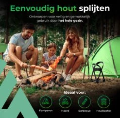 Lighted Lifestyle™| Houtklover Voor Aanmaakhout Incl. Kloofhamer - Houtsplijter - Houtkliever - Snel Haardhout - Gietijzer - Incl. Schroeven -Tuingereedschaps Winkel 1200x1179 15
