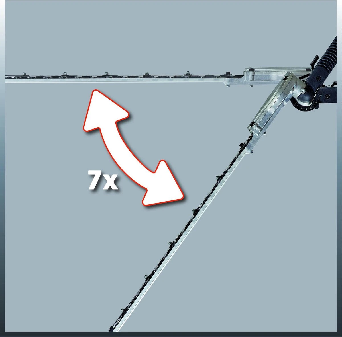 Einhell Telescoop Heggenschaar GC-HH 9048 (900 W - Snijkop Kantelbaar - Metalen Tandwielaandrijving - Telescopische Geleidesteel 50 Cm Verlengbaar - Extra Verstelbare Handgreep - Inclusief Draagriem) 8 Einhell Telescoop Heggenschaar GC-HH 9048 (900 W - Snijkop Kantelbaar - Metalen Tandwielaandrijving - Telescopische Geleidesteel 50 Cm Verlengbaar - Extra Verstelbare Handgreep - Inclusief Draagriem) - Afbeelding 6