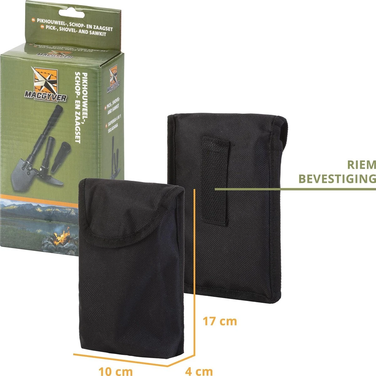 MacGyver Pikhouweelset En Schep - Opvouwbaar Pioniersschep - Zaag - Veldschep Inklapbaar - IJzer 5 MacGyver Pikhouweelset En Schep - Opvouwbaar Pioniersschep - Zaag - Veldschep Inklapbaar - IJzer - Afbeelding 3