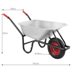 Gardebruk Kruiwagen 100L - Luchtband - 250kg Draagkracht Zilver 17 Gardebruk Kruiwagen 100L - Luchtband - 250kg Draagkracht Zilver -Tuingereedschaps Winkel 1200x1200 11