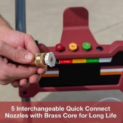 Powertech Professionele Hogedrukreiniger Op Benzine - 6.5 PK - 3600 PSI - 220 Bar - Hogedrukreiniger Auto - Terrasreiniger - Oppervlaktereiniger - Autoreiniger - Zwembadreiniger - 5 Snelkoppelstukken- Zwart / Rood -Tuingereedschaps Winkel 1200x1200 147