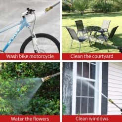 Merkloos Elektrische Accu-Hogedrukreiniger - 1.2mpa - Multifunctioneel Mondstuk - Draagbaar Oplaadbaar Snoerloos - Reinigingsspuitpistool - Met Rijke Accessoires - Voor Auto, Tuin, Terras, Raam - Zwart 19 Merkloos Elektrische Accu-Hogedrukreiniger - 1.2mpa - Multifunctioneel Mondstuk - Draagbaar Oplaadbaar Snoerloos - Reinigingsspuitpistool - Met Rijke Accessoires - Voor Auto, Tuin, Terras, Raam - Zwart -Tuingereedschaps Winkel 1200x1200 164