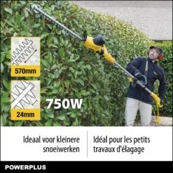 Powerplus POWXG2043 Elektrische Heggenschaar - 750W - Snoeien En Knippen - Zwaardlengte 570mm - Mesafstand 24mm - Telescopisch - Draaibaar Handvat - Haagschaar Voor Tuinonderhoud -Tuingereedschaps Winkel 1200x1200 184