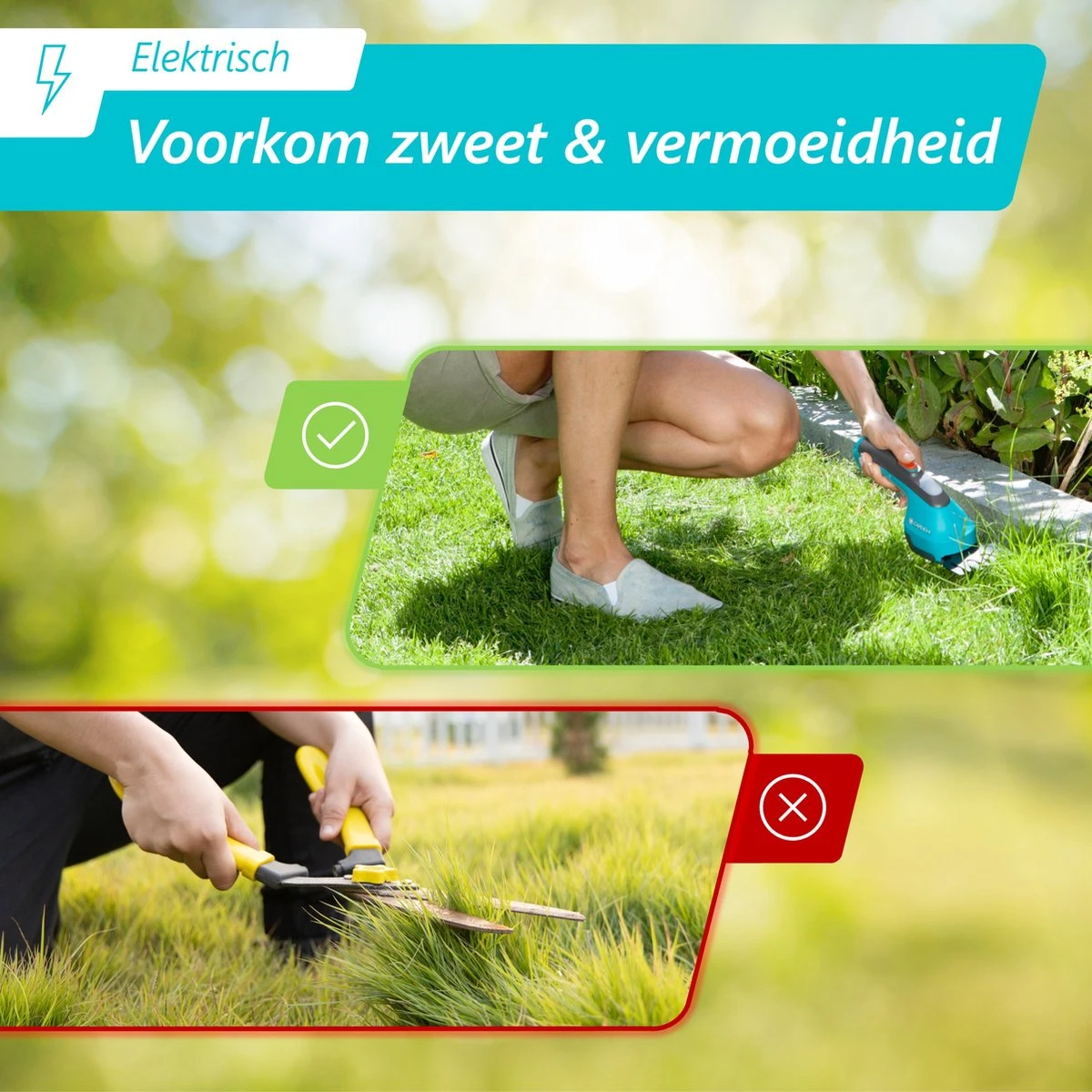 GARDENA AccuCut Li - Grasschaar - 8 Cm Maaibreedte 5 GARDENA AccuCut Li - Grasschaar - 8 Cm Maaibreedte - Afbeelding 3