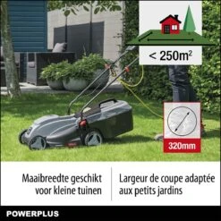 Powerplus POWEG63703 Elektrische Grasmaaier - Grasmachine Voor Kleine Tuin - 1000 W - 32cm Maaibreedte - 30L Opvangbak - Verstelbare Maaihoogte 13 Powerplus POWEG63703 Elektrische Grasmaaier - Grasmachine Voor Kleine Tuin - 1000 W - 32cm Maaibreedte - 30L Opvangbak - Verstelbare Maaihoogte -Tuingereedschaps Winkel 1200x1200 290