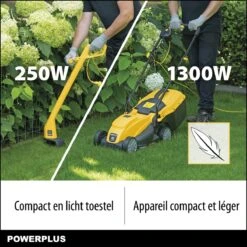 Powerplus POWXG6212T Elektrische Grasmaaier - Grasmachine Voor Kleine En Middelgrote Tuin - 1300W - Maaibreedte 320mm - Verstelbare Maaihoogte - 30L Opvangbak - Incl. Grastrimmer 250W 15 Powerplus POWXG6212T Elektrische Grasmaaier - Grasmachine Voor Kleine En Middelgrote Tuin - 1300W - Maaibreedte 320mm - Verstelbare Maaihoogte - 30L Opvangbak - Incl. Grastrimmer 250W -Tuingereedschaps Winkel 1200x1200 340