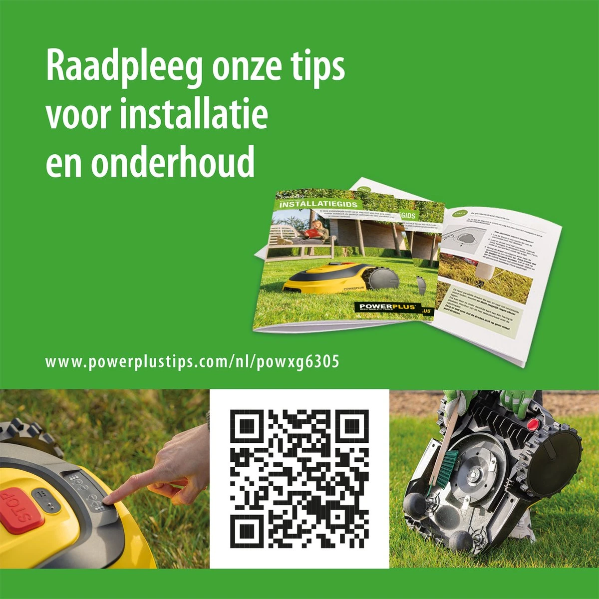 Powerplus POWXG6305 Robotmaaier - 18V - Voor Gazons Tot Ca. 500m² - Maaibreedte 180mm - Incl. Laadstation En Accessoires 5 Powerplus POWXG6305 Robotmaaier - 18V - Voor Gazons Tot Ca. 500m² - Maaibreedte 180mm - Incl. Laadstation En Accessoires - Afbeelding 3