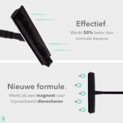 CLEANLY® Rubberen Bezem Met Vloerwisser - Kappersbezem - Zachte Bezem Binnen & Buiten - Vloertrekker Met Steel - 68-150 Cm -Tuingereedschaps Winkel 1200x1200 466