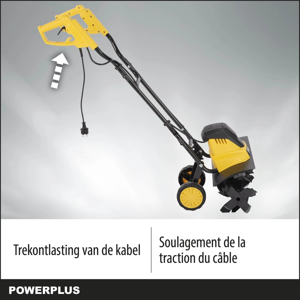Powerplus POWXG72010 Tuinfrees - 1500W - Werkbreedte 450mm - Werkdiepte Max. 220mm - Incl. 6 Messen En Wielen 7 Powerplus POWXG72010 Tuinfrees - 1500W - Werkbreedte 450mm - Werkdiepte Max. 220mm - Incl. 6 Messen En Wielen - Afbeelding 5