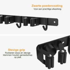 Volcan Bezemhouder - Bezem Ophangsysteem Tuingereedschap - Gereedschapshouder - Zelfklevend - 3M Tape - 3 Houders 4 Haken - RVS Zwart 11 Volcan Bezemhouder - Bezem Ophangsysteem Tuingereedschap - Gereedschapshouder - Zelfklevend - 3M Tape - 3 Houders 4 Haken - RVS Zwart -Tuingereedschaps Winkel 1200x1200 564
