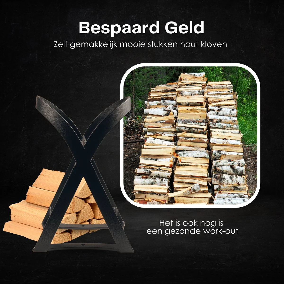 Flowkey® Houtklover - Houtsplijter Bijl - Houtkliever Kloofwig Gietijzer - Voor Hout & Aanmaakhout - Inclusief Gratis Hamer 9 Flowkey® Houtklover - Houtsplijter Bijl - Houtkliever Kloofwig Gietijzer - Voor Hout & Aanmaakhout - Inclusief Gratis Hamer - Afbeelding 7