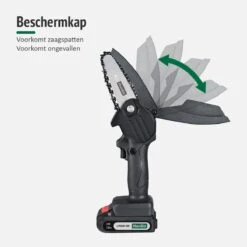 Mardin Mini Kettingzaag - Snoeizaag - Kettingzaag - Kettingzaag Electrisch Met 2 Accu - Inclusief Koffer - 1 Extra Accu - Zwart -Tuingereedschaps Winkel 1200x1200 694