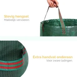 Goliving Tuinafvalzak - Set Van 2- Tuinafvalzakken Opvouwbaar - Tuinzak - Tuinafvalemmer - 2x 280 Liter - Groen -Tuingereedschaps Winkel 1200x1200 74