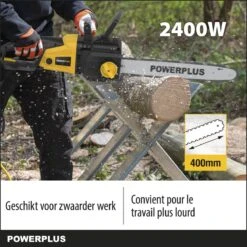 Powerplus POWXG1009 Elektrische Kettingzaag - 2400W - Zwaardlengte 400mm - Automatische Kettingsmering - Incl. 1x Ketting En 1x Zwaard -Tuingereedschaps Winkel 1200x1200 799