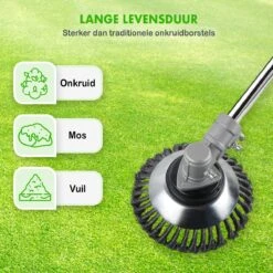 Merkloos SlimShop Onkruidborstel - Bosmaaier Grastrimmer - Onkruid - Onkruidkrabber - Voegenborstel - Onkruidverwijderaar - Max 10.000 Toerental P/m - 20CM -Tuingereedschaps Winkel 1200x1200 906