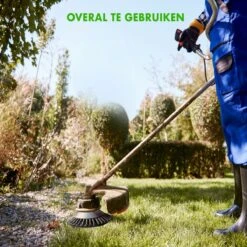 Merkloos SlimShop Onkruidborstel - Bosmaaier Grastrimmer - Onkruid - Onkruidkrabber - Voegenborstel - Onkruidverwijderaar - Max 10.000 Toerental P/m - 20CM -Tuingereedschaps Winkel 1200x1200 907