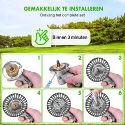 Merkloos SlimShop Onkruidborstel - Bosmaaier Grastrimmer - Onkruid - Onkruidkrabber - Voegenborstel - Onkruidverwijderaar - Max 10.000 Toerental P/m - 20CM -Tuingereedschaps Winkel 1200x1200 909