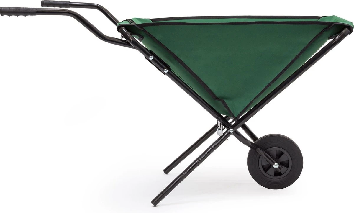 Relaxdays Kruiwagen Opvouwbaar - Inklapbare Tuinwagen - Vouwkruiwagen - Groen - 50 L 8 Relaxdays Kruiwagen Opvouwbaar - Inklapbare Tuinwagen - Vouwkruiwagen - Groen - 50 L - Afbeelding 6