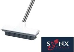 Synx Tools Luiwagen Borstel 2-in-1 Trekker - Badkamer Borstel Vloertrekker Met Steel Schrobborstel - Harde Borstelharen - Vloerwisser Badkamer - Met Telescopische Steel -Tuingereedschaps Winkel 1200x841 2