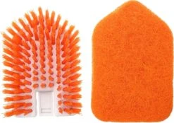 Merkloos Vloerschrobber - Bad Tegel Borstel Scrubber - Met 107cm Verstelbaar Lange - Voor Reiniging Badkamer Keuken Keramische Tegel - Oranje -Moederdag Cadeautje -Tuingereedschaps Winkel 1200x846 4