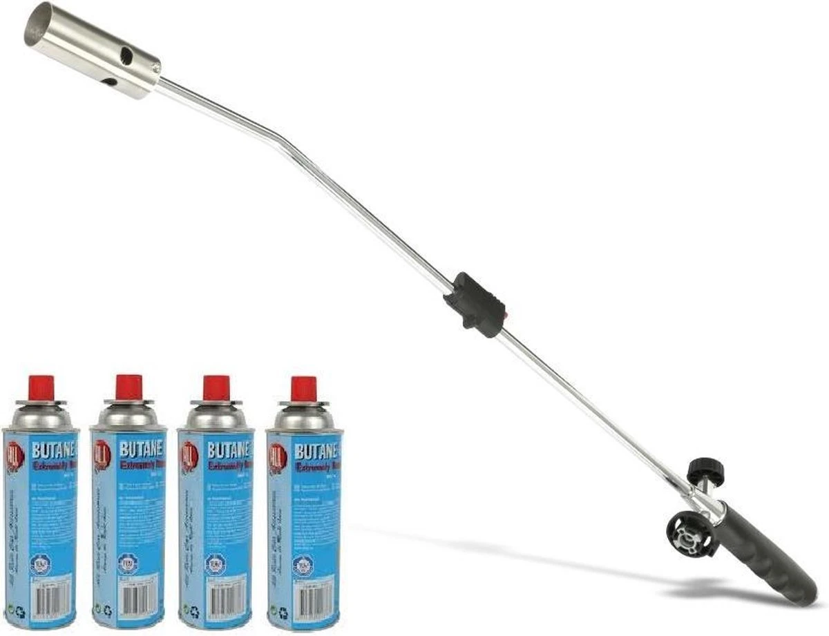 Kinzo Onkruidbrander Met Gasflessen - Regelbare Gastoevoer - Inclusief 4 Gasflessen 3 Kinzo Onkruidbrander Met Gasflessen - Regelbare Gastoevoer - Inclusief 4 Gasflessen