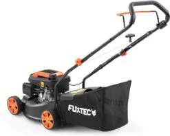 FUXTEC Grasmaaier Benzine - 41cm - 80cc - Duwmaaier - Opvangbak 45L - FX-RM4180 -Tuingereedschaps Winkel 1200x964