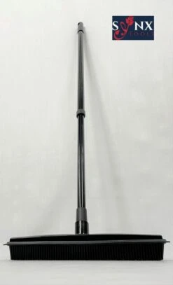 Synx Tools Zachte Bezem Rubberen Zwart 30cm Vloertrekker Binnen Bezem - Pet Hair Remover Bezems - Huisdierhaar Verwijderaar En Kappersbezem Met Steel - Vloertrekkers Met Bezemsteel - Vloertrekker Badkamer - 60/120 Cm Steel -Tuingereedschaps Winkel 729x1200 1