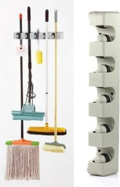 Merkloos Bezem & Tuingereedschap Ophangsysteem - Wandhouder Tuin Gereedschapshouder - Tuingereedschapshouder