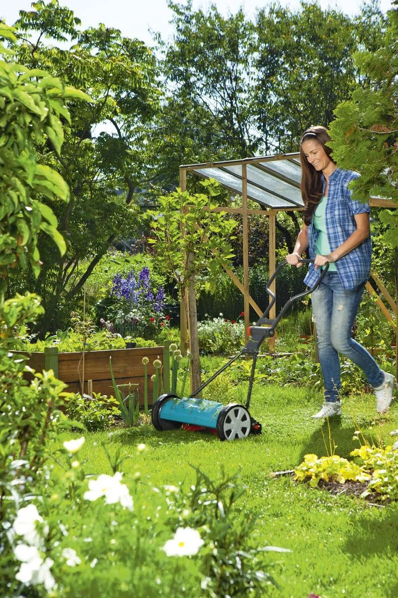 GARDENA - Kooimesmaaier 400 - Grasmaaier - Maaibreedte 40 Cm - Gazons Tot Ca. 200m² 7 GARDENA - Kooimesmaaier 400 - Grasmaaier - Maaibreedte 40 Cm - Gazons Tot Ca. 200m² - Afbeelding 5