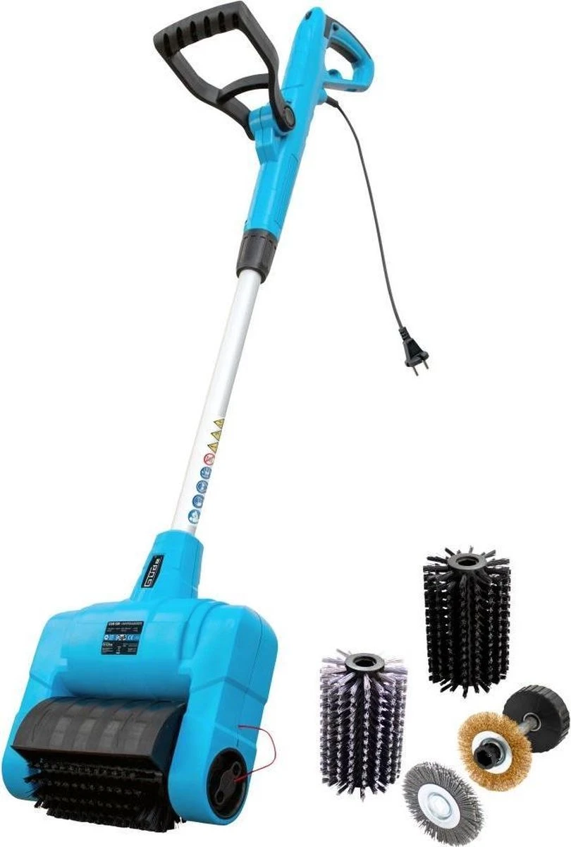 Güde Elektrische Oppervlakte- En Voegenreiniger - MET Telescopische Stang & 4 Voegenborstels - GUB 500 3 Güde Elektrische Oppervlakte- En Voegenreiniger - MET Telescopische Stang & 4 Voegenborstels - GUB 500