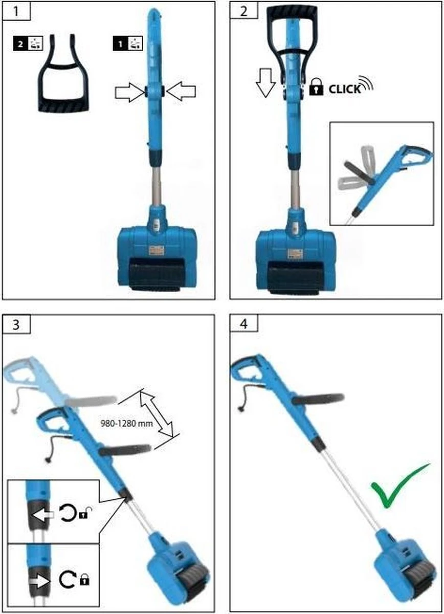Güde Elektrische Oppervlakte- En Voegenreiniger - MET Telescopische Stang & 4 Voegenborstels - GUB 500 8 Güde Elektrische Oppervlakte- En Voegenreiniger - MET Telescopische Stang & 4 Voegenborstels - GUB 500 - Afbeelding 6